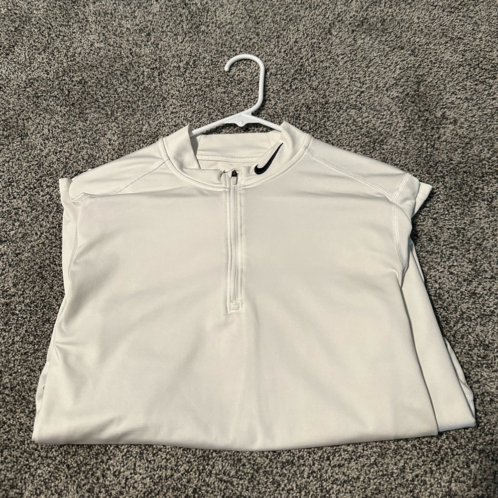 White Nike Dry fit  golfing  long sleeve
